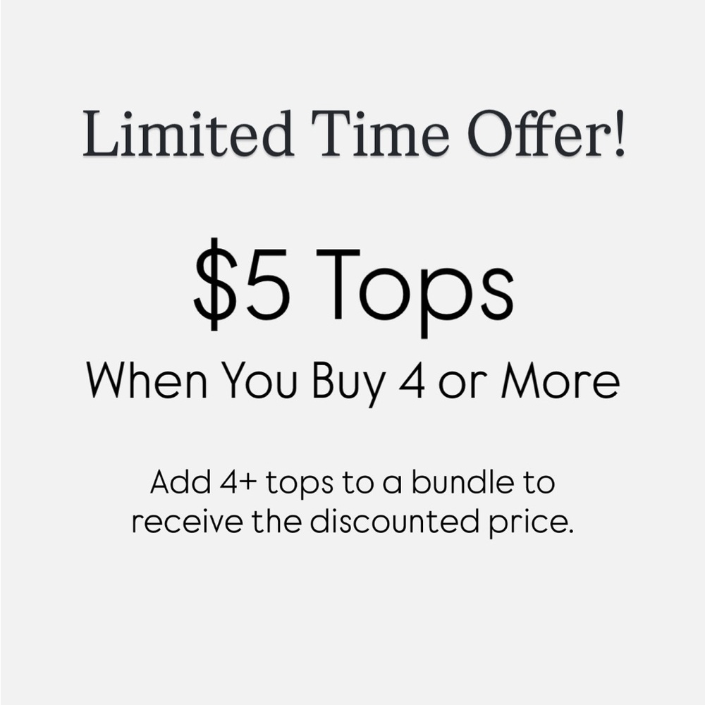 Special Bundle Offer - Women's Tops Only